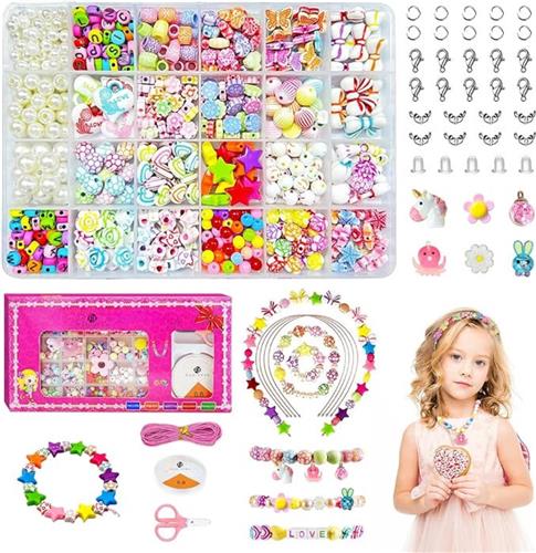 Equivera Armbandjes Maken Set Meisjes - Knutselset Meisjes - Knutselset voor Meisjes - Knutselset Meiden - Sieraden Maken Meisjes - Armbandjes Maken Meisjes - Cadeautip voor uw kind!