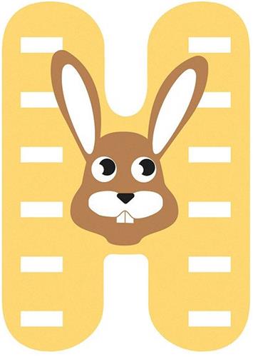 Small Foot - Houten Dieren Kinderletter - H