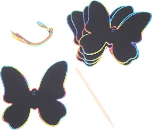 Goki Scratch Hangers Regenboog, 6st.