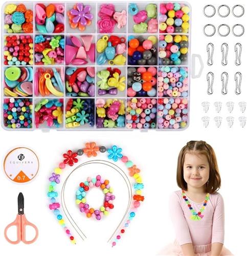 Equivera Armbandjes Maken Set Meisjes - Knutselset Meisjes - Knutselset voor Meisjes - Knutselset Meiden - Sieraden Maken Meisjes - Armbandjes Maken Meisjes - Cadeautip voor uw kind!