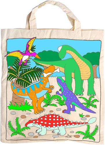 Goki Katoenen Tas - Dinosaurus