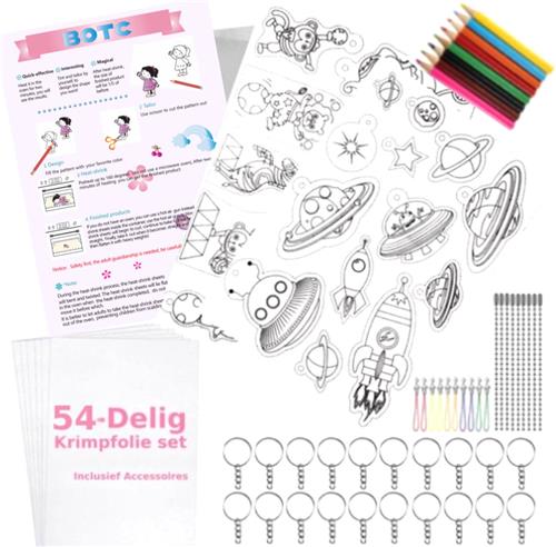 BOTC Krimpfolie set - Krimpie Dinkie Pakket - Knutselen Krimpie Dimpie - Sieraden en sleutelhangers maken