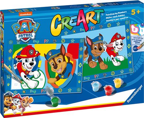 Ravensburger CreArt Paw Patrol - Schilderen op nummer voor kinderen