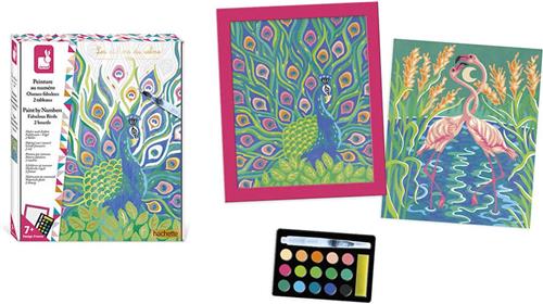 Janod Les Ateliers Du Calme - Schilderen Op Nummer - Vogels - De Set Bevat 2 Schilderijen Om Te Schilderen - Geschikt Vanaf 7 Jaar