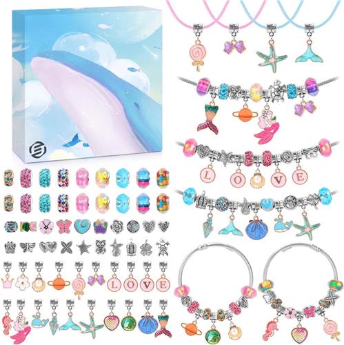 Equivera Armbandjes Maken Set Meisjes - Knutselset Meisjes - Knutselset voor Meisjes - Knutselset Meiden - Sieraden Maken Meisjes - Armbandjes Maken Meisjes - Cadeautip voor uw kind!