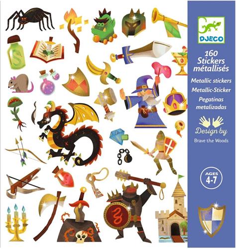 160 Metallic Stickers