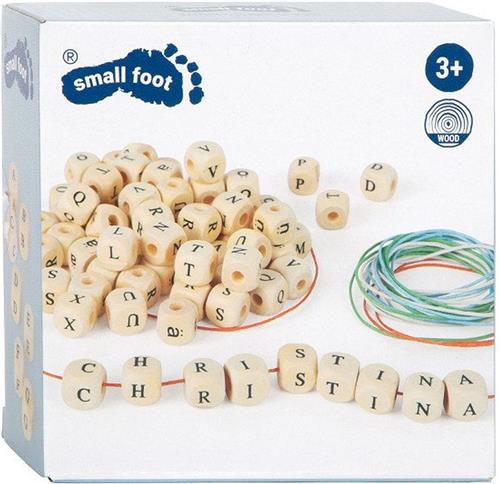 Small Foot - Houten Letterkralen Kettingen Maken, 300 Kralen