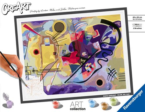Ravensburger Yellow, Red, Blue (Kandinsky) - Schilderen op nummer voor volwassenen