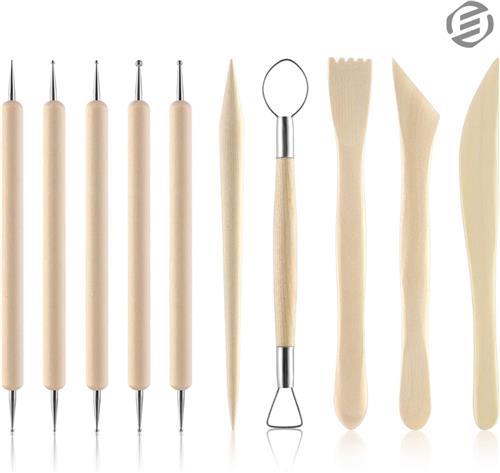Equivera Pottenbakken Gereedschap - Pottenbakkersgereedschapset - Boetseer Gereedschap - Klei Gereedschap - Boetseer Set - Beeldhouwen - Pottenbakken - Boetseergereedschap - Kleigereedschap - Modelleergereedschap