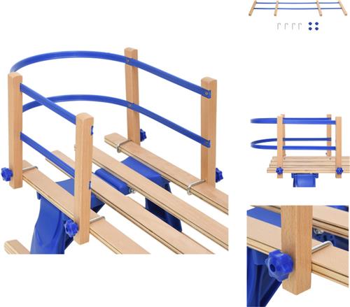 vidaXL Rugleuning Voor Slee - Rugleuningen Voor Sleeën - Rugleuning Voor Houten Slee - Slee Rugleuning - Rugleuning voor slee multiplex blauw