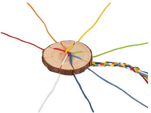 Goki Houten Vlecht Disc Armbanden Maken Knutselset