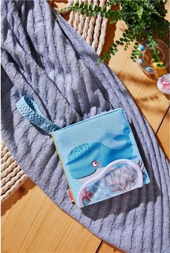 Haba Babyboekje Zeewereld Junior 13,5 Cm Polyester Blauw