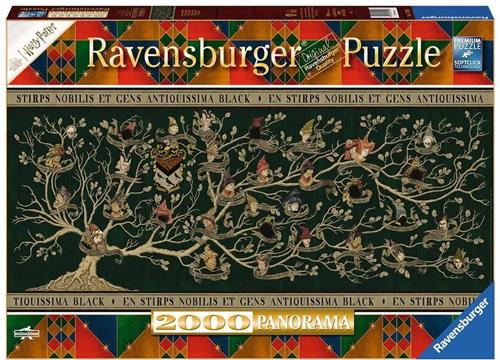 Ravensburger puzzel Harry Potter: Stamboom panorama - Legpuzzel - 2000 stukjes