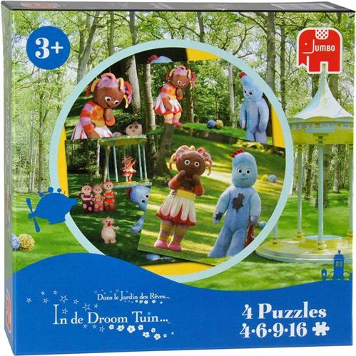 Jumbo In de Droomtuin, 4 in 1 puzzel