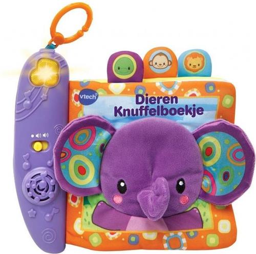 VTech Baby Dieren Knuffelboekje Pluche - Educatief Babyspeelgoed - Dieren, Kleuren en Muziek - Van 6 tot 36 Maanden