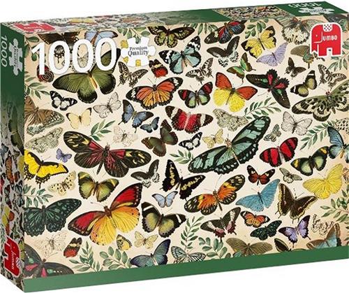 Jumbo Premium Collection Puzzel Butterfly Poster - Legpuzzel - 1000 stukjes