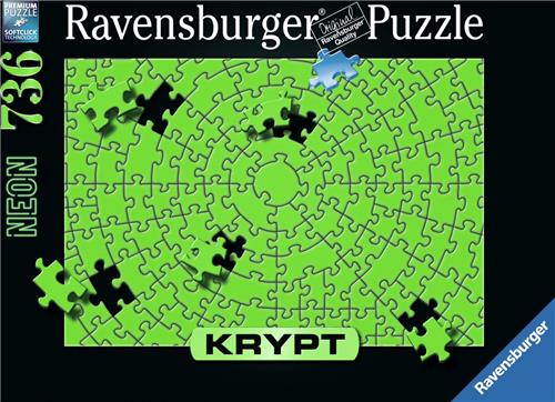 Ravensburger puzzel Krypt Neon Green - Legpuzzel - 736 stukjes