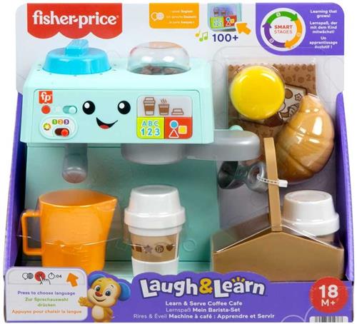 FISHER PRICE - LAUGH & LEARN LEARN & SERVE COFFEE.
