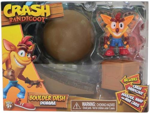 CRASH BANDICOOTS BOULDER DASH DIORAMA.