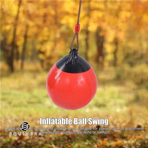 Equivera Opblaasbare balschommel - Hoge sterkte en slijtvastheid - Maat 29 cm - 114 inch koord - Geschikt voor buitenbalkon Opblaasbare zetel