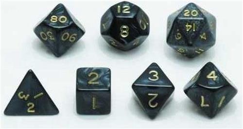 HOT Games Dobbelstenen Set Grijs marmer/parelmoer