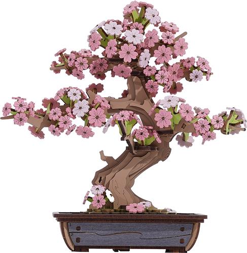 Robotime Rolife Sakura Bonsai - TG415 - Rolife - DIY Miniatuur - Knutselen - Bonsai - Bouwpakket