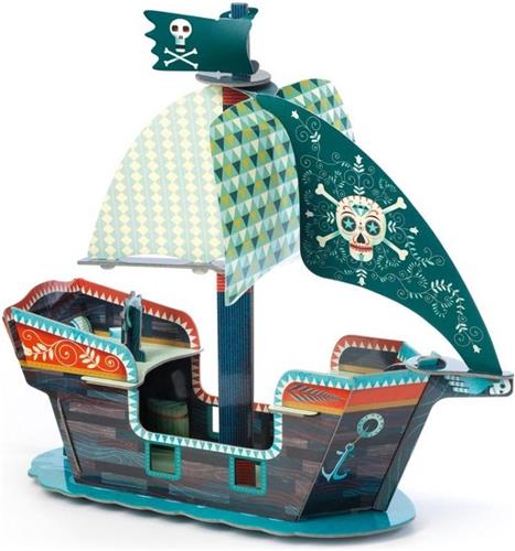 Djeco pop to play Pirate boat 3D