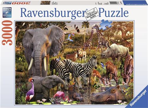 Ravensburger puzzel Afrikaanse dierenwereld - Legpuzzel - 3000 stukjes