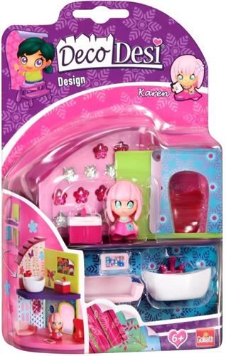 Poppenhuisje 12 cm Deco Desi design Karen - Goliath speelset