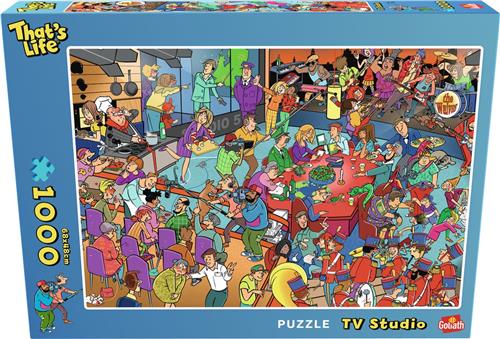 Goliath That's Life: TV Studio Edition - 1000 Puzzelstukjes - Legpuzzel (68x48cm)