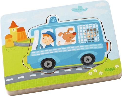 Haba Vormenpuzzel In Actie Junior Hout 4 Stukjes