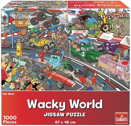Goliath Wacky World Puzzel Car Race 1000 Stukjes