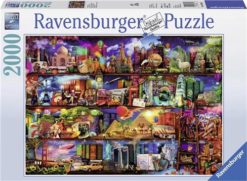 Ravensburger puzzel Aimee Stewart wereld de boeken - Legpuzzel - 2000 stukjes