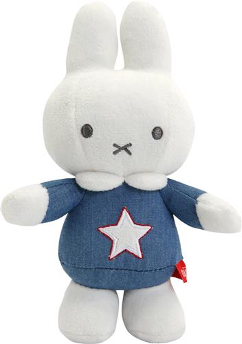 Nijntje Denim - Knuffelrammelaar - 22 cm