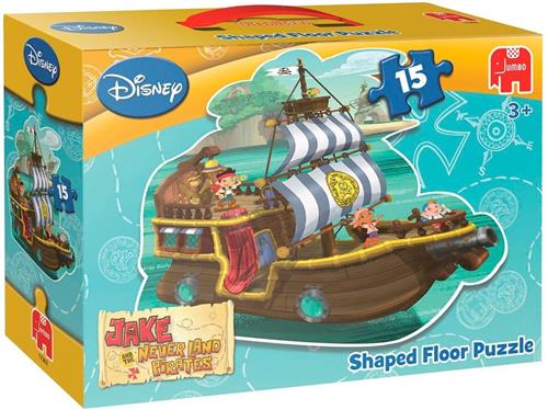 Jumbo Disney Jake & The Neverland Pirates - Vloerpuzzel - 15 stukjes