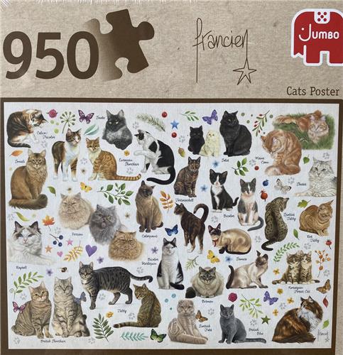 Jumbo Premium Collection Puzzel Francien Cat's Poster - Legpuzzel - 950 stukjes