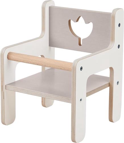 Haba - Poppenstoel - Tulpendroom - Hout - Wit