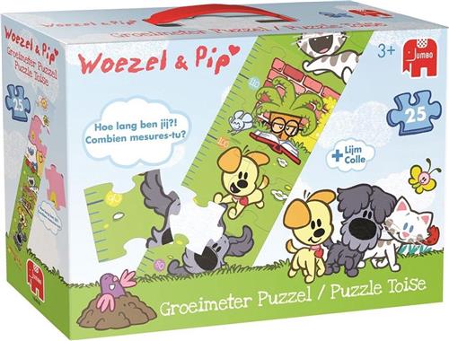 Woezel & Pip Groeimeter Puzzel 25 Stukjes