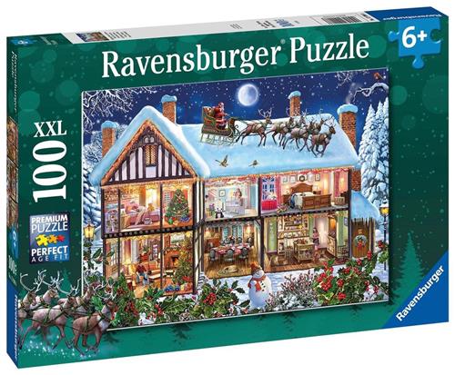 Ravensburger puzzel Kerstmis Thuis - Legpuzzel - 100XXL stukjes