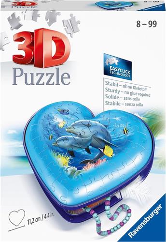 Ravensburger Hartendoosje Onderwaterwereld - 3D Puzzel - 54 stukjes