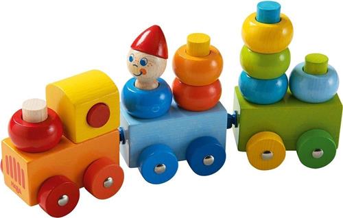 Haba Stapelspeelgoed Trein 32 Cm Junior Hout 17-delig