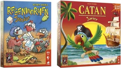 Spellenbundel - 2 Stuks - Regenwormen Junior & Catan Junior