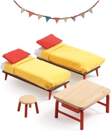 Djeco Poppenhuis Kinderkamer | Meubeltjes Slaapkamer