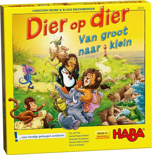 Haba spel - Dier Op Dier - van groot naar klein - 302814