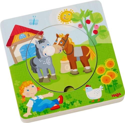 HABA Houten puzzel Boerderijwereld