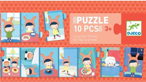 Djeco puzzel 10 pcs The Day