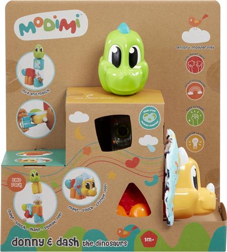 Modimi Dino set - Speelfiguur - Educatief Baby Speelgoed Voor Kinderen Vanaf 3 Maanden