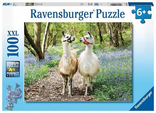 Ravensburger puzzel Lama liefde - Legpuzzel - 100 stukjes