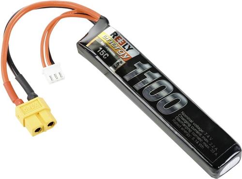 Reely LiPo accupack 7.4 V 1100 mAh Aantal cellen: 2 15 C Softcase XT60