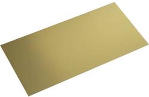 Messing Blik (l x b) 400 mm x 200 mm 1 mm 1 stuk(s)